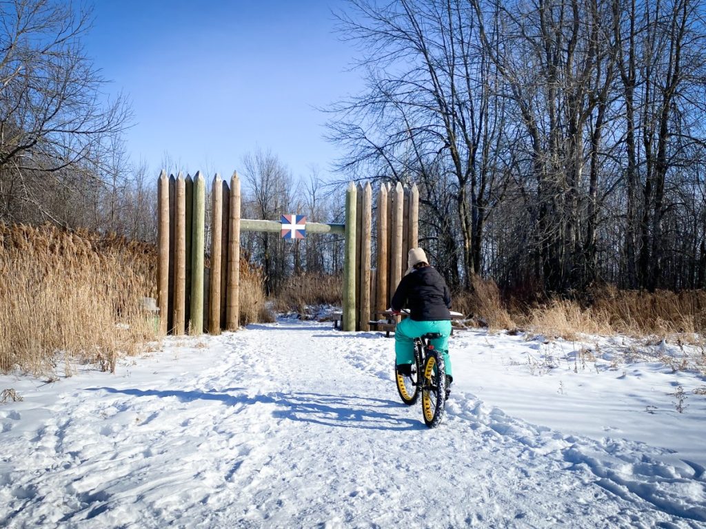 Fatbike au Fort Sainte-Thérèse à Carignan.