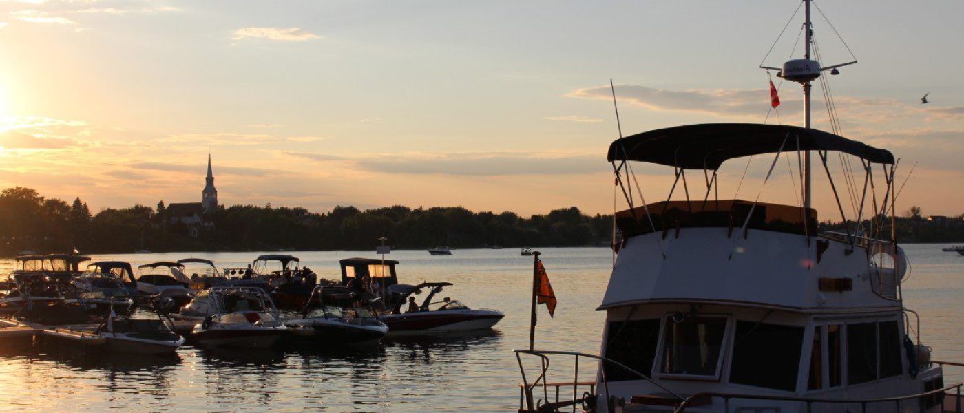 Couché de soleil sur le bassin de Chambly